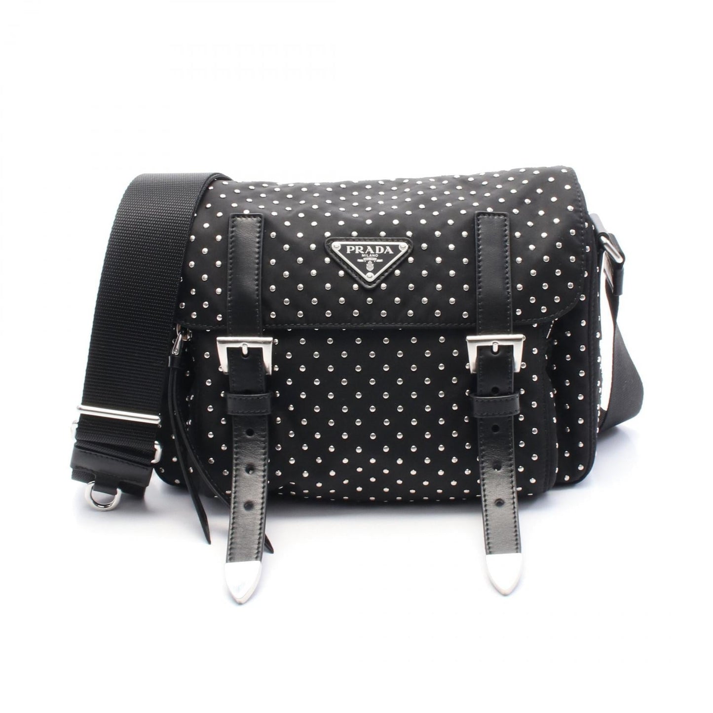 Prada Re-Nylon Nylon Leather Shoulder Bag