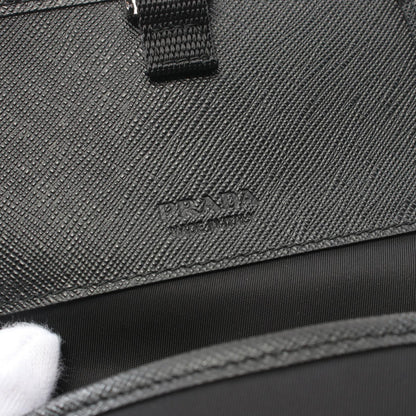 Prada TESSUTO+SAFFIAN Shoulder Bag Nylon Saffiano Leather Shoulder Bag