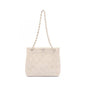 Chanel Matelasse Linen Canvas Shoulder Bag