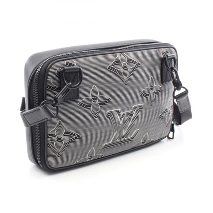 Louis Vuitton Expandable Leather Nylon Shoulder Bag