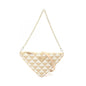 Prada TRIANGOLO JACQU Canvas Leather Shoulder Bag