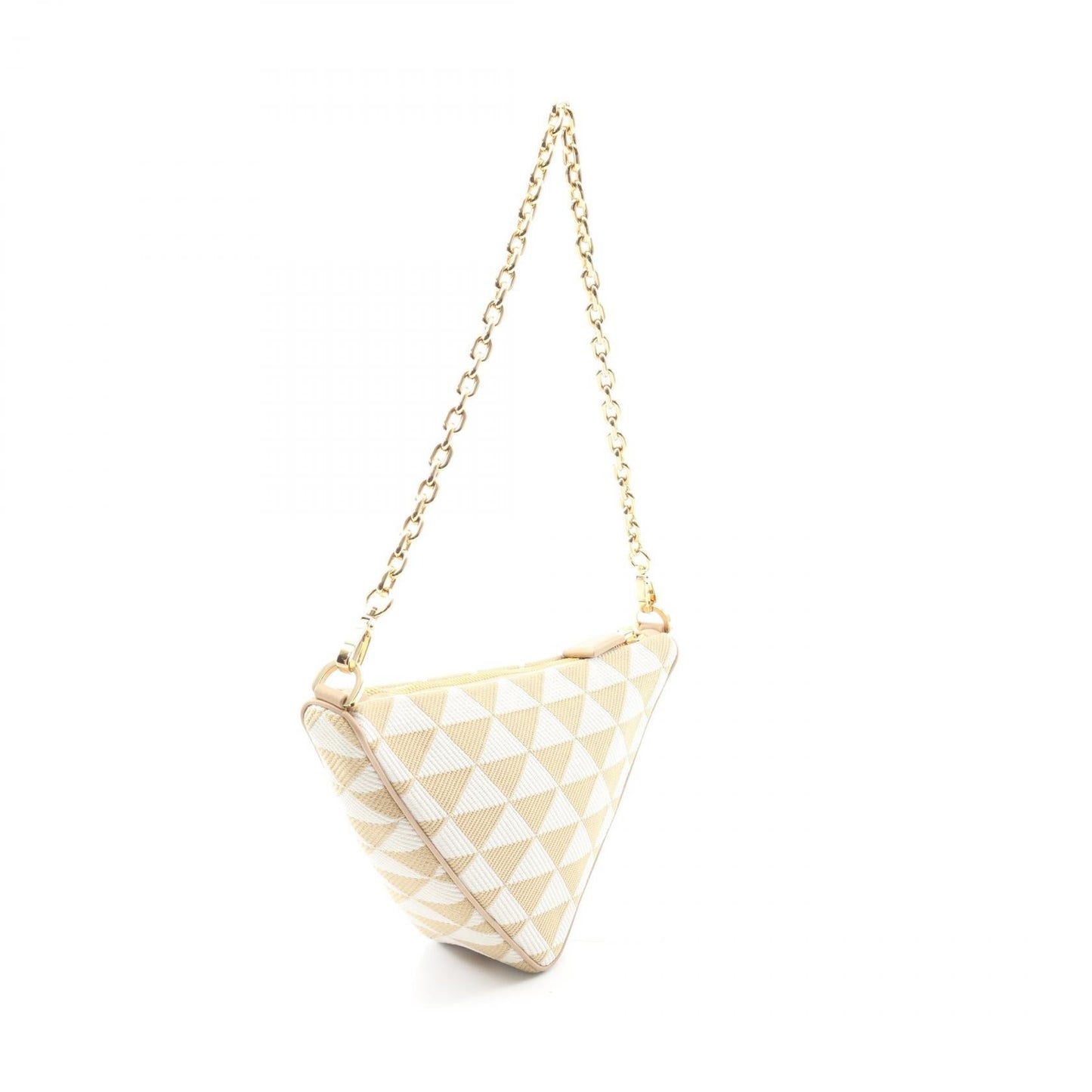 Prada TRIANGOLO Jacquard Canvas Shoulder Bag