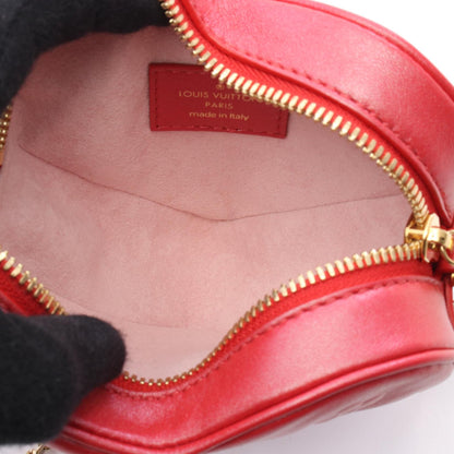 Louis Vuitton Heart on Chain Leather Shoulder Bag