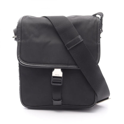 Prada Nylon Saffiano Leather Shoulder Bag