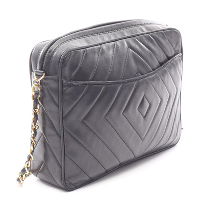 Chanel Coco Mark Diamond Quilting Lambskin Shoulder Bag