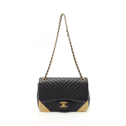 Chanel V-stitch Lambskin Shoulder Bag