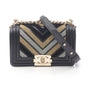 Chanel Boy Chanel Leather Fabric Shoulder Bag