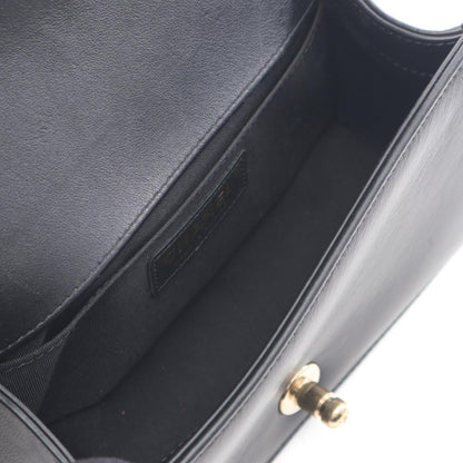 Chanel Boy Chanel Leather Fabric Shoulder Bag