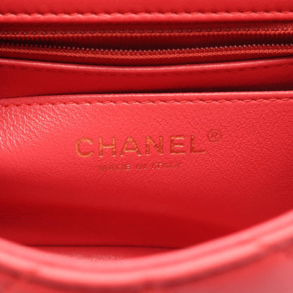 Chanel Chevron V Stitch Lambskin Shoulder Bag