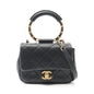 Chanel Top Handle Matelasse Lambskin 2way Shoulder Bag