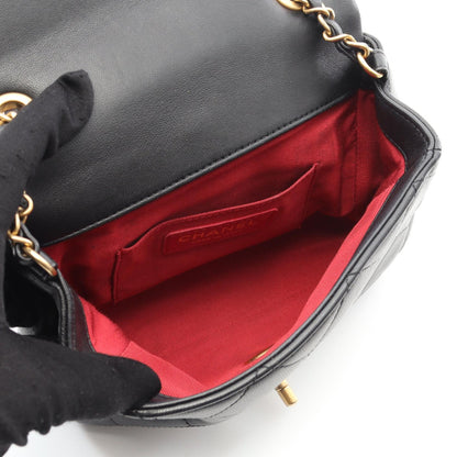 Chanel Top Handle Matelasse Lambskin 2way Shoulder Bag