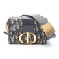 Dior 30 MONTAIGNE Oblique Canvas Leather Shoulder Bag