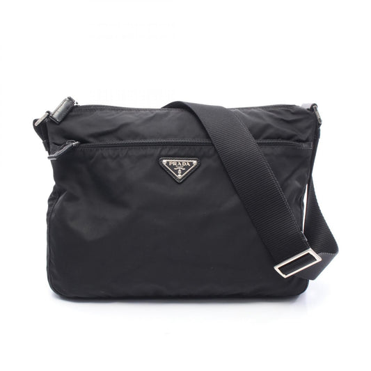 Prada Nylon Leather Shoulder Bag