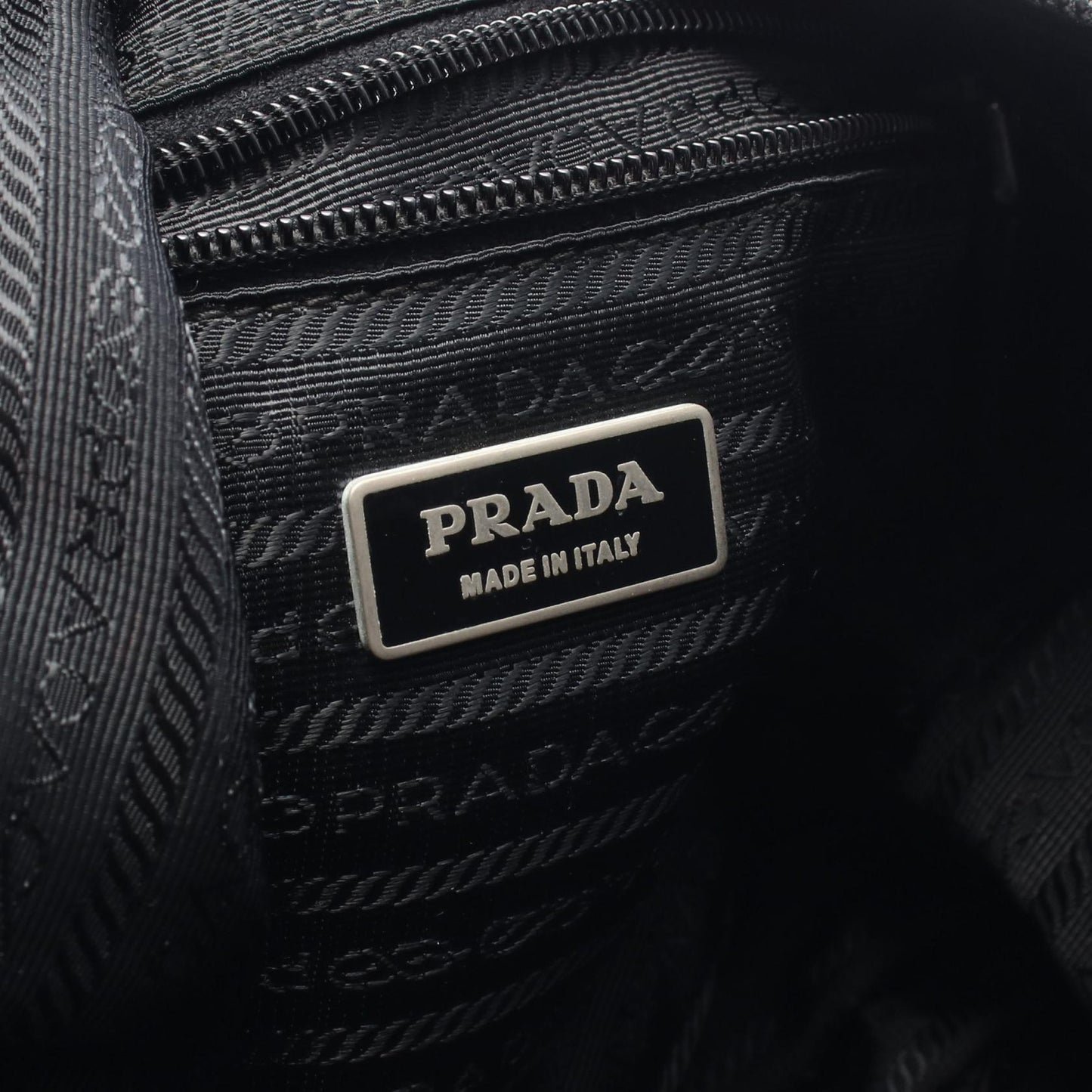 Prada Nylon Leather Shoulder Bag