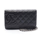 Chanel Cambon Line Leather Patent Leather Shoulder Bag
