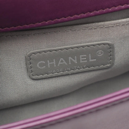 Chanel Boy Chanel Fabric Leather Shoulder Bag
