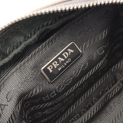 Prada 1N1674 Canvas Saffiano Leather Shoulder Bag