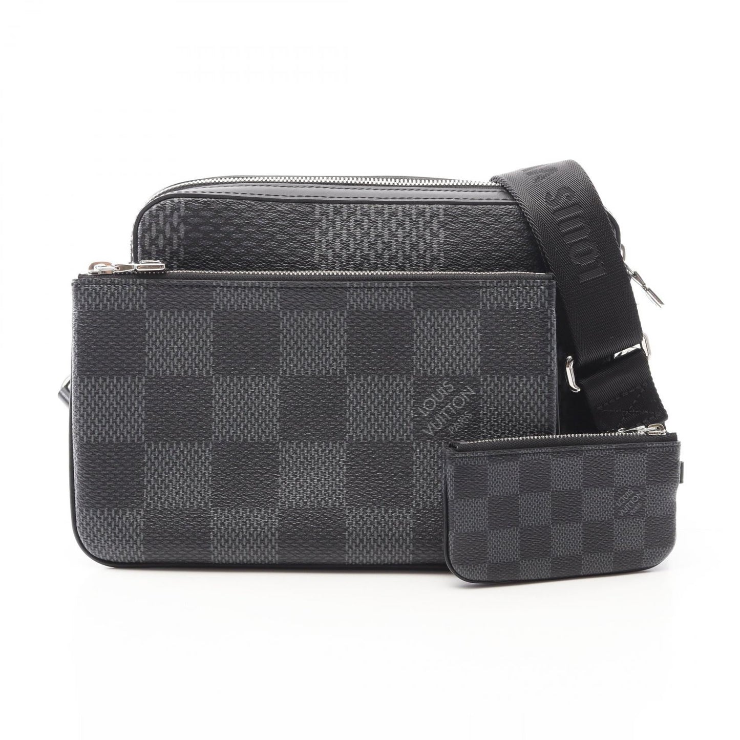 Louis Vuitton Trio Messenger PVC Coated Canvas Shoulder Bag