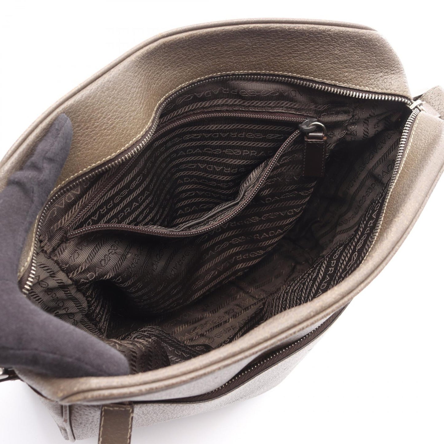Prada TESSUTO + VERNI Shoulder Bag
