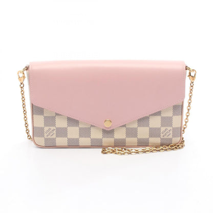 Louis Vuitton Pochette Felicie Damier Azur Shoulder Bag