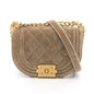 Chanel Boy Chanel Mini Matelassé Fabric Shoulder Bag