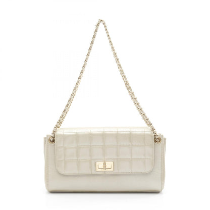 Chanel 2.55 Choco Bar Lambskin Shoulder Bag