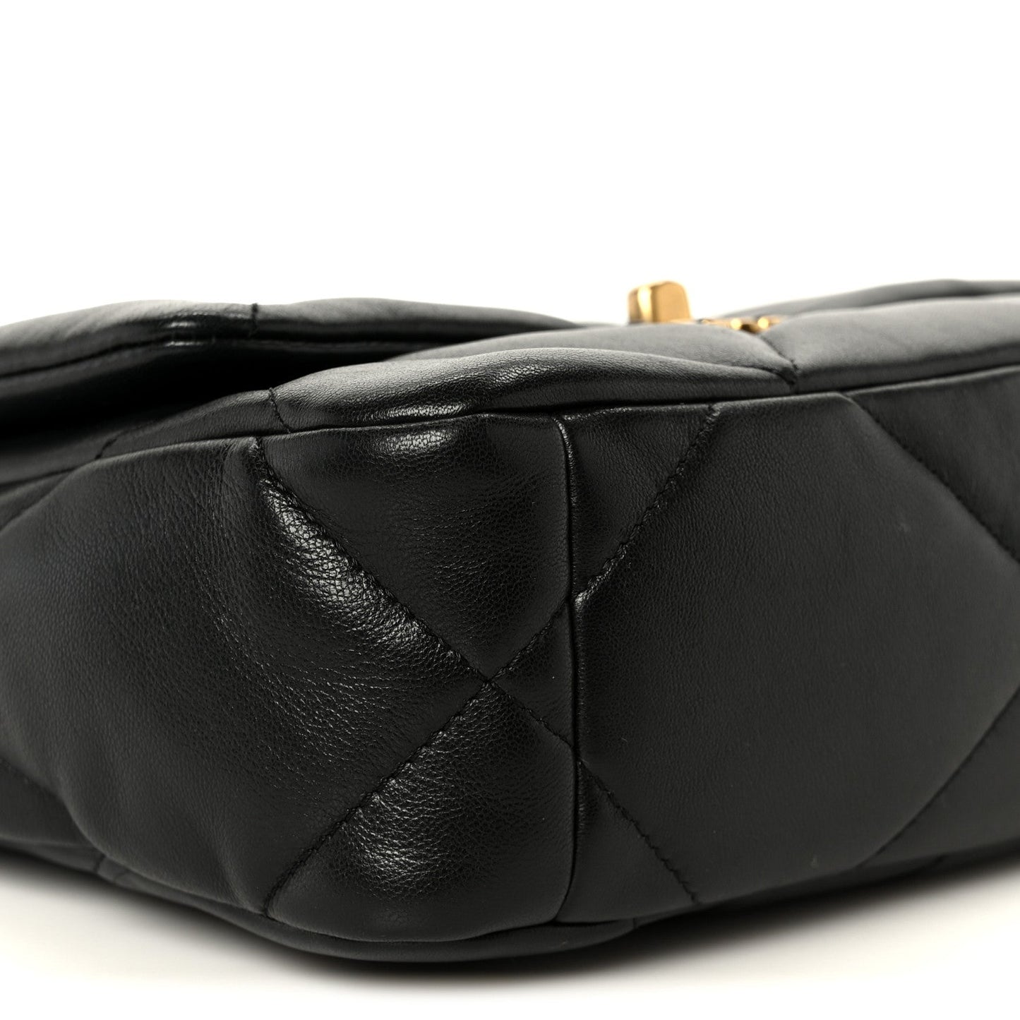 Lambskin Quilted Medium Chanel 19 Flap Black