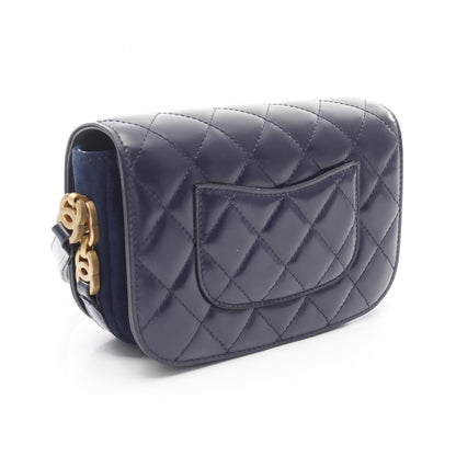 Chanel Matelasse Leather Suede Shoulder Bag