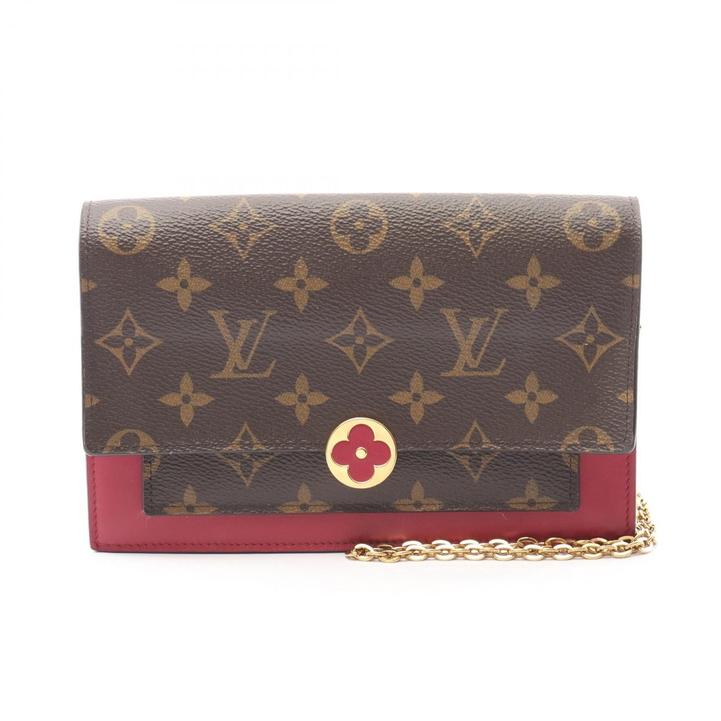 Louis Vuitton Portefeuille Flore Monogram 2way Shoulder Bag
