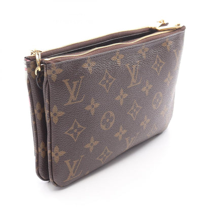 Louis Vuitton Pochette Double Zip Monogram 2way Shoulder Bag