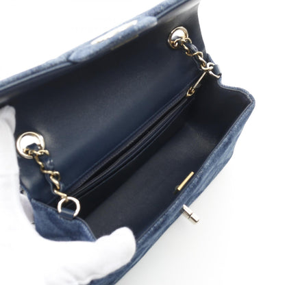 Chanel Mini Matelassé 20 Denim Shoulder Bag
