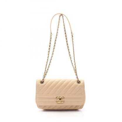 Chanel Diagonal Quilting Goatskin Shoulder Bag