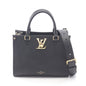 Louis Vuitton Lock & Go Grained Calf Leather Shoulder Bag