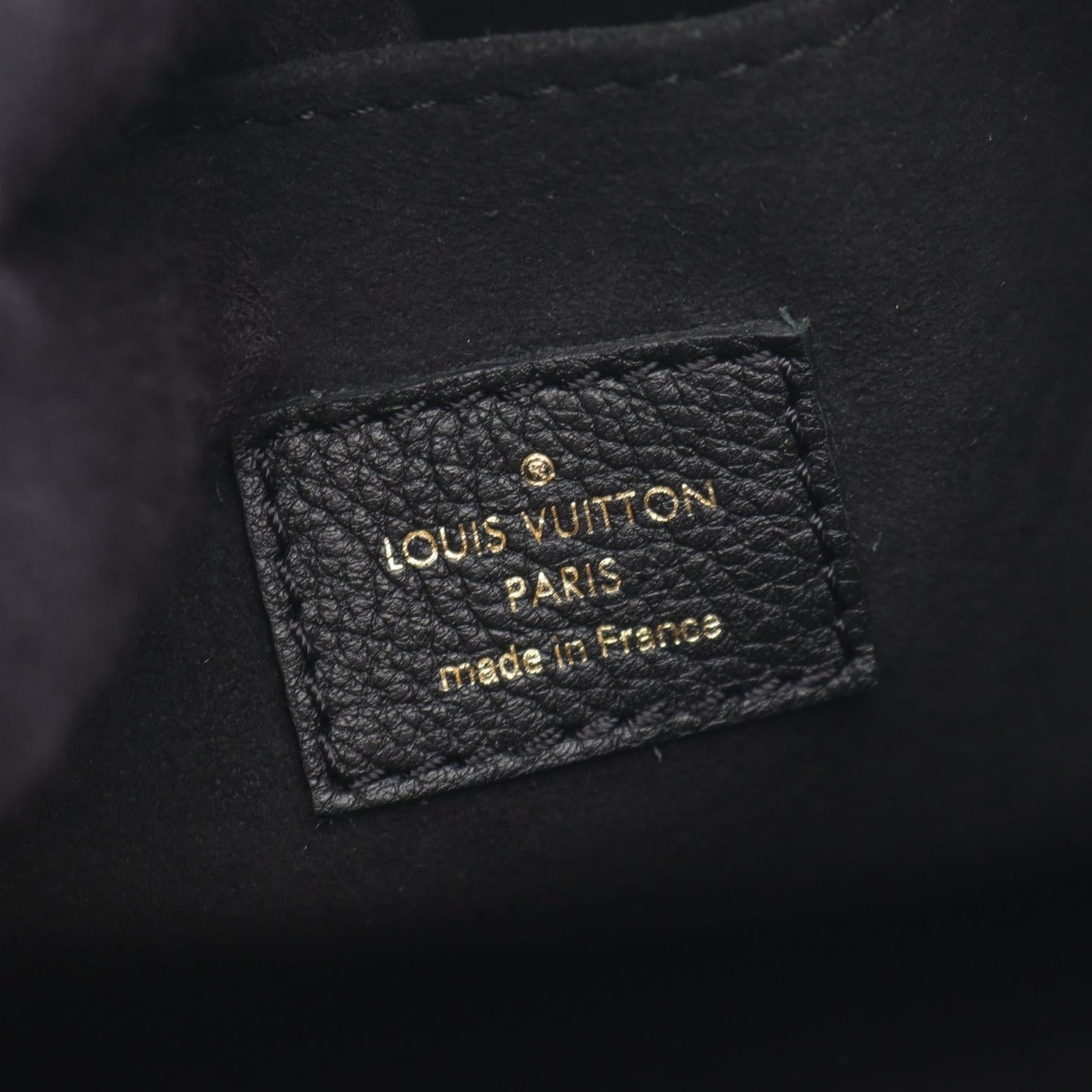 Louis Vuitton Lock & Go Grained Calf Leather Shoulder Bag
