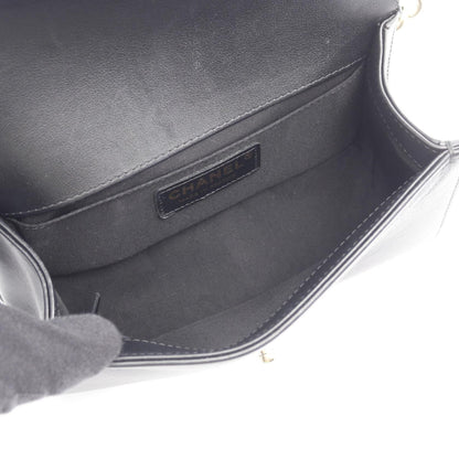 Chanel Boy Chanel Lambskin Shoulder Bag