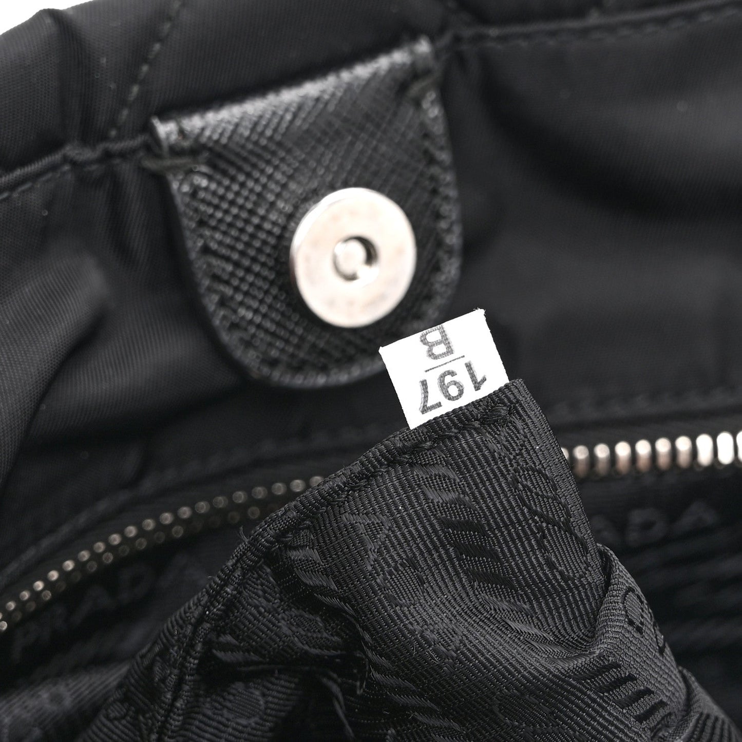 Nylon Tessuto Impuntu Quilted Tote Black