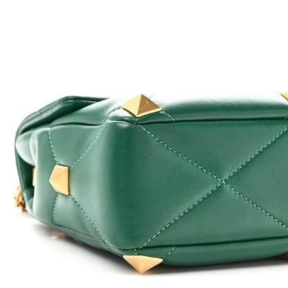 Nappa Large Roman Stud Shoulder Bag Jungle