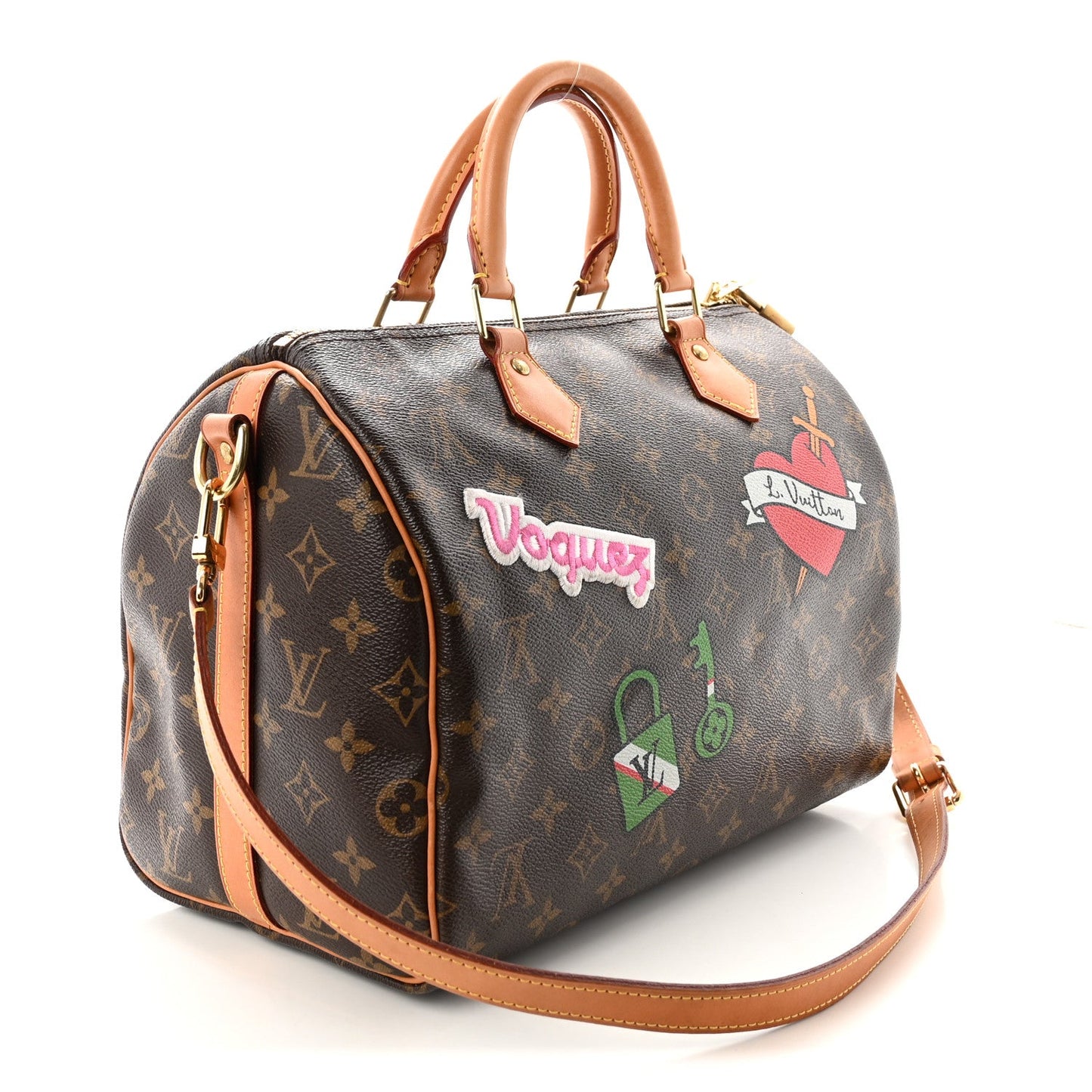 Monogram Patches Speedy Bandouliere 30