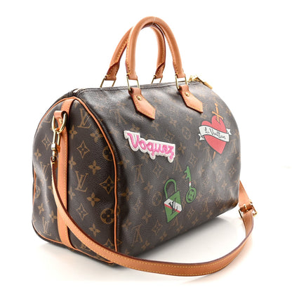 Monogram Patches Speedy Bandouliere 30