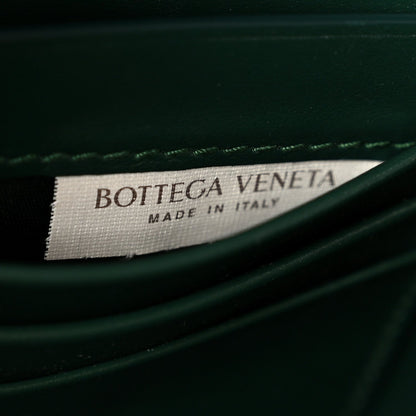 Nappa Intrecciato Long Andiamo Top Handle Clutch Emerald Green