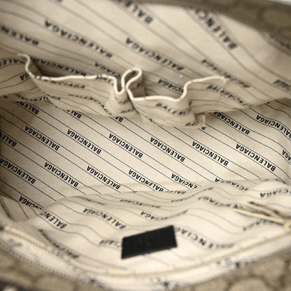 X GUCCI GG Supreme Monogram Neo Classic Silver Hardware City Beige Ebony