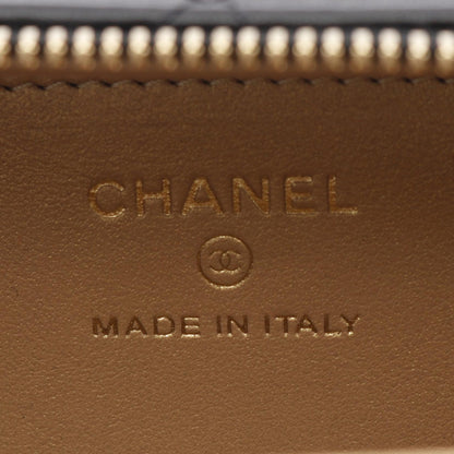 Chanel Matelasse Vanity Mini Card Case Lambskin Shoulder Bag