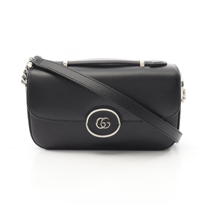 Gucci Double G Leather Shoulder Bag