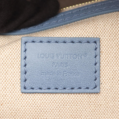 Louis Vuitton Vagabond Denim Leather Shoulder Bag