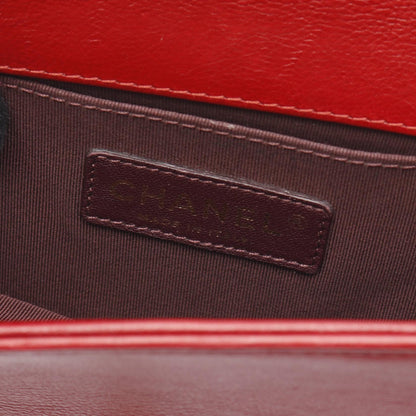 Chanel Boy Chanel Leather Fur Shoulder Bag