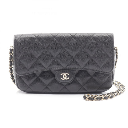Chanel Matelasse Grained Calfskin Chain Phone Case Shoulder Bag