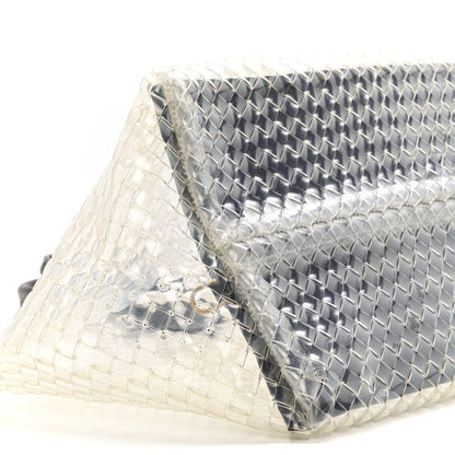 PVC Nappa Intrecciato Large Cabat Transparent Fondente