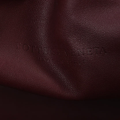 Smooth Butter Calf The Pouch Oversized Clutch Bordeaux