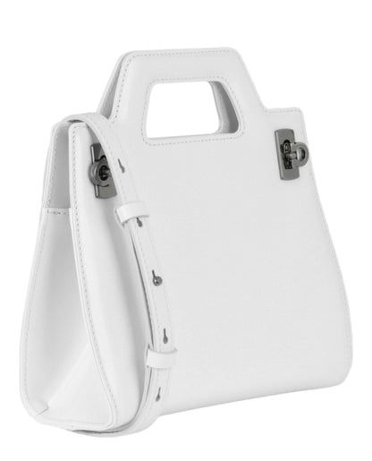 Ferragamo Womens Mini Wanda Leather Top-Handle Bag