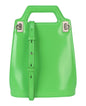 Ferragamo Womens Micro Wanda Patent Leather Shoulder Bag Small Green